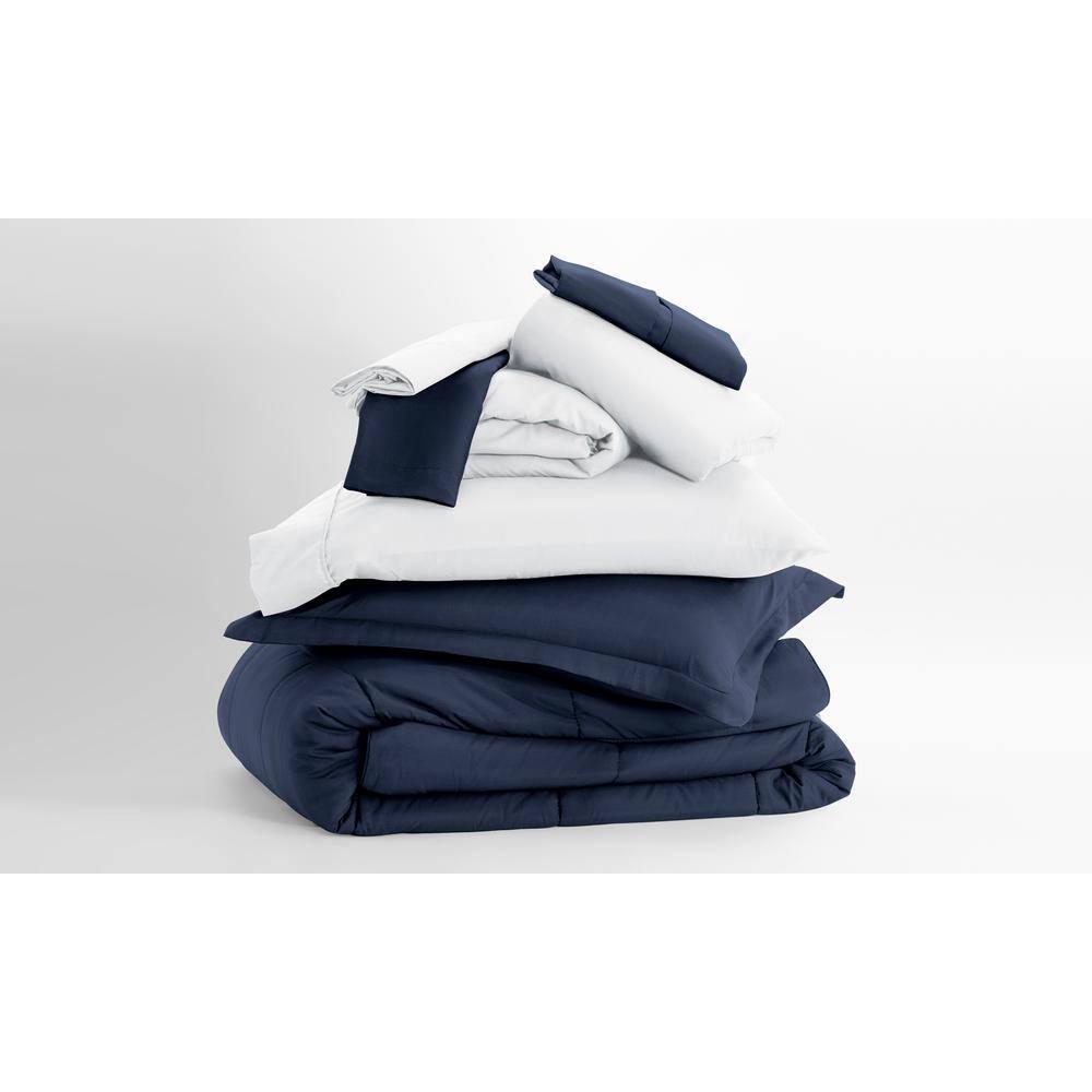 IEnjoy Home Simply Soft 8 Piece Microfiber Complete Bedding Set