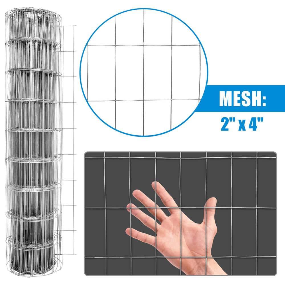 Fencer Wire Fencer Wire 12.5 Gauge Galvanized Welded Fence Wire Roll with Mesh , Multiple Options