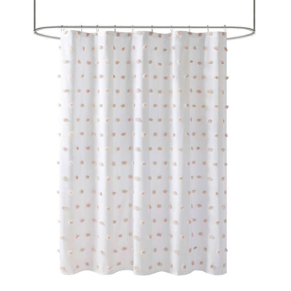 Madison Park Polka Dots Single Shower Curtain