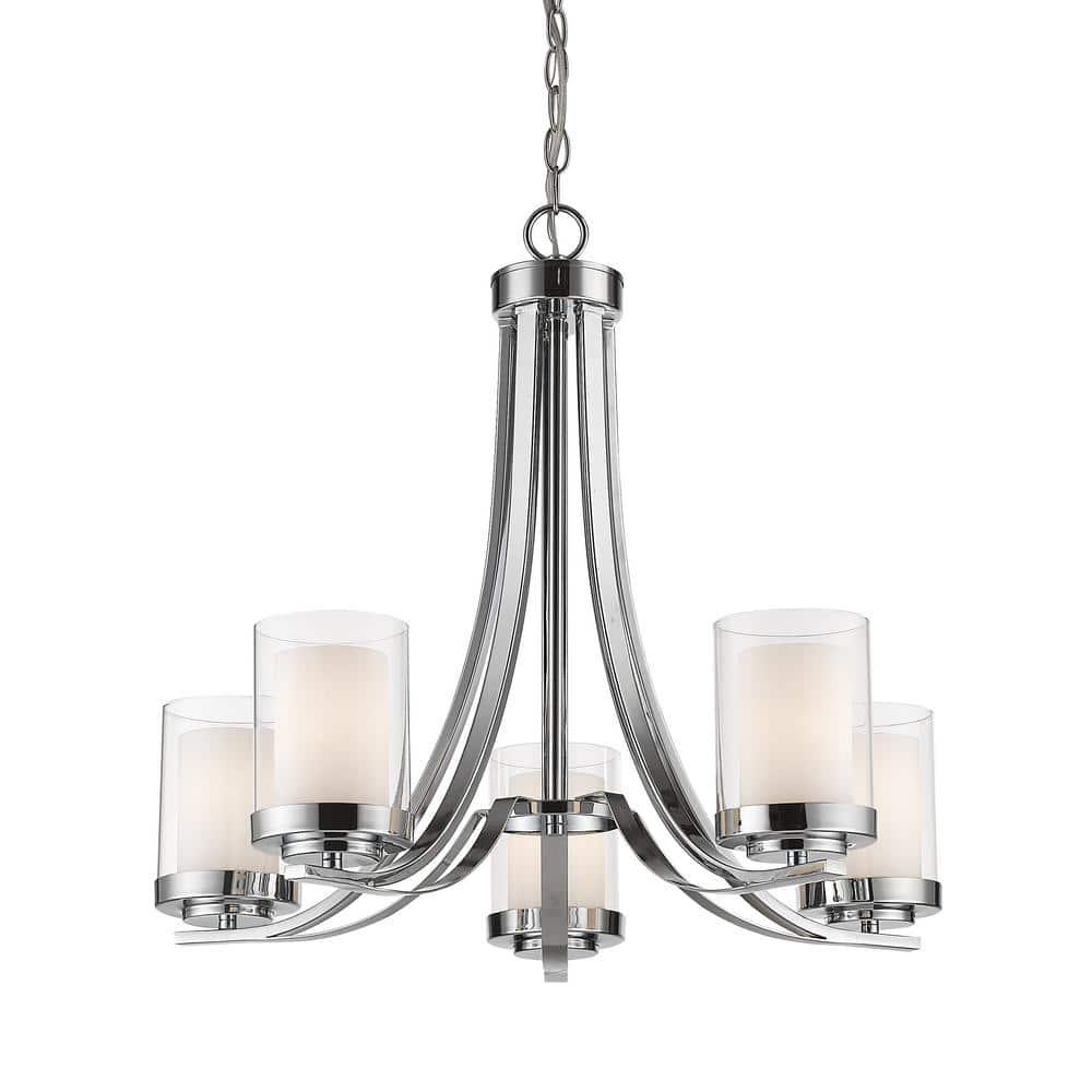 Z-Lite Willow 5 - Light Chandelier in  Chrome