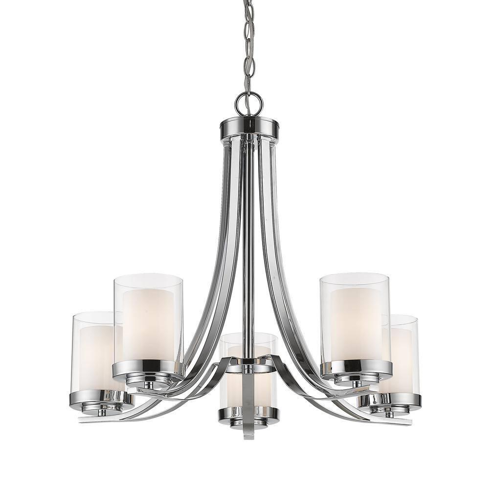 Z-Lite Willow 5 - Light Chandelier in  Chrome
