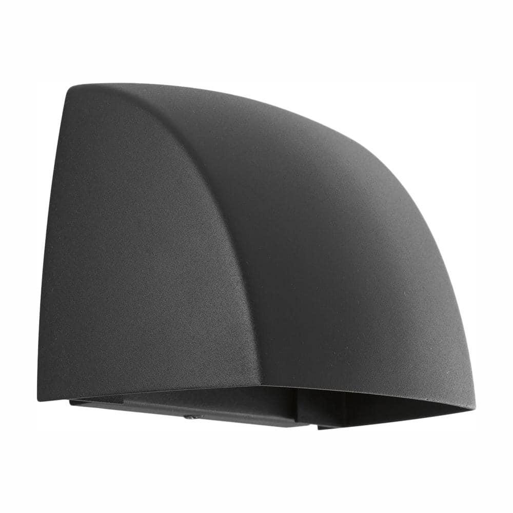 Progress Lighting Cornice 1-Light Outdoor LED Wall Sconce, Black Aluminum, Antique Bronze Shade