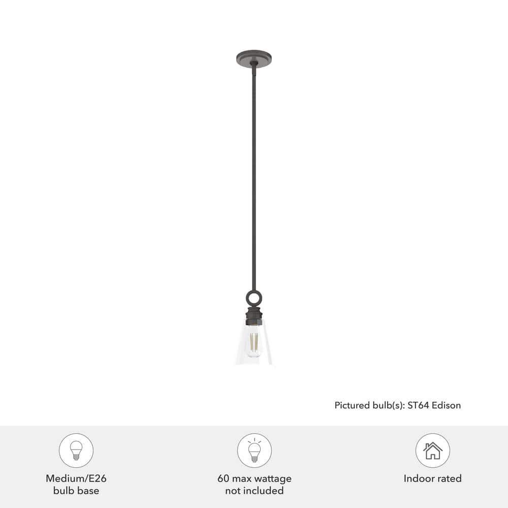 Klein 1 Light Glass Cone Pendant