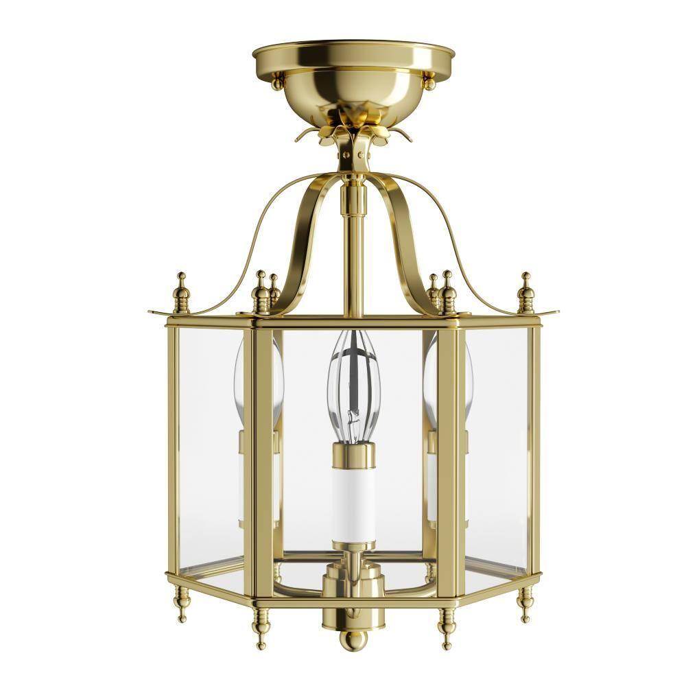 Livex Lighting Livingston 3 - Light Chandelier in  Polished Brass