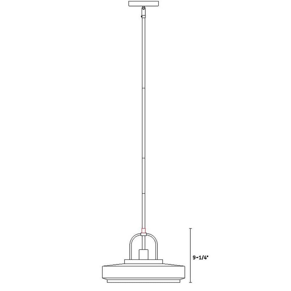 Designers Fountain Odea 14 inch 1-Light Matte White Transitional Pendant Light, D295M-14P-MW