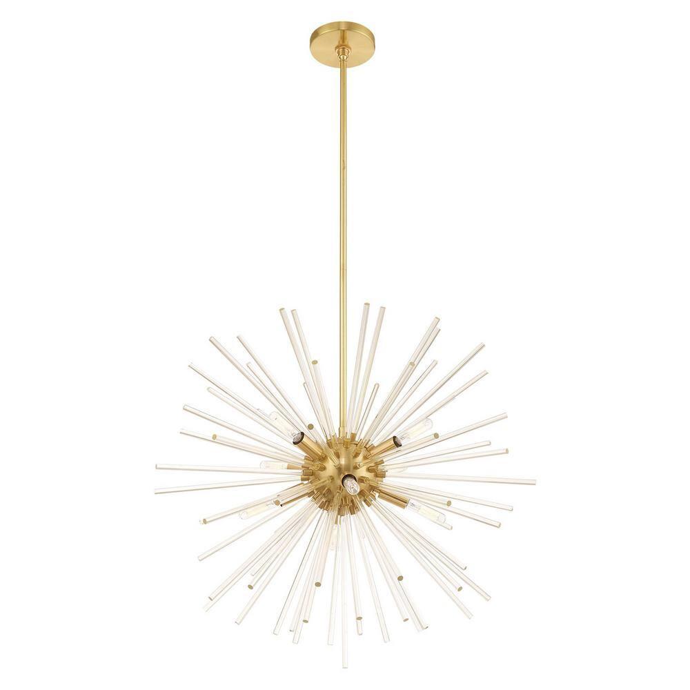 Livex Lighting Utopia 8 - Light Chandelier in  Satin Brass