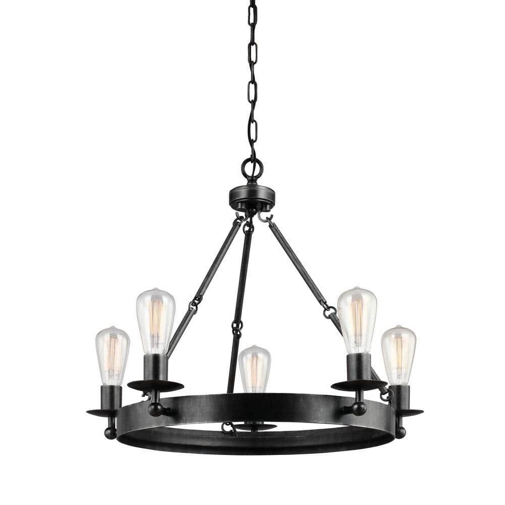 Rosswood Metal Chandelier (25"-31")