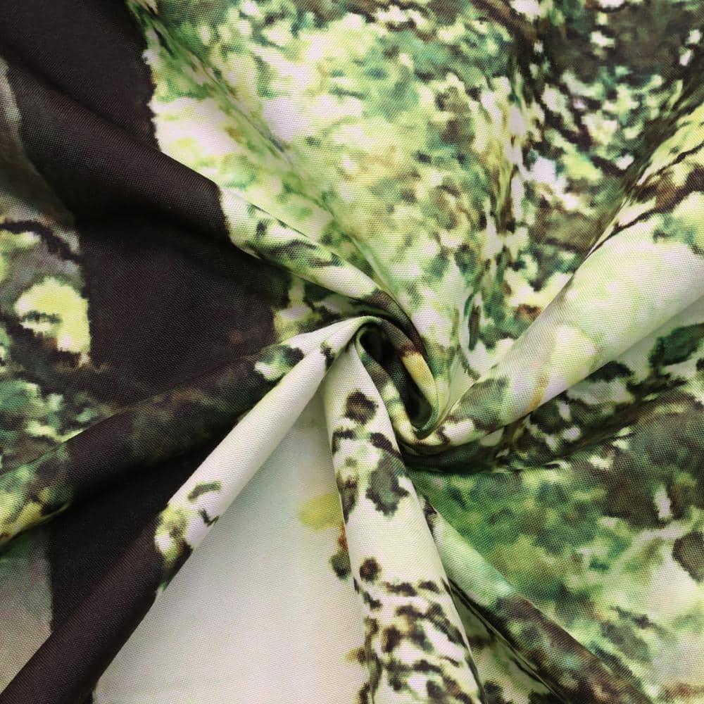 Habitat Photo Real Colorful Forest Pole Top Light Filtering Decorative Curtain Pair Each 38" x 84" Multicolor