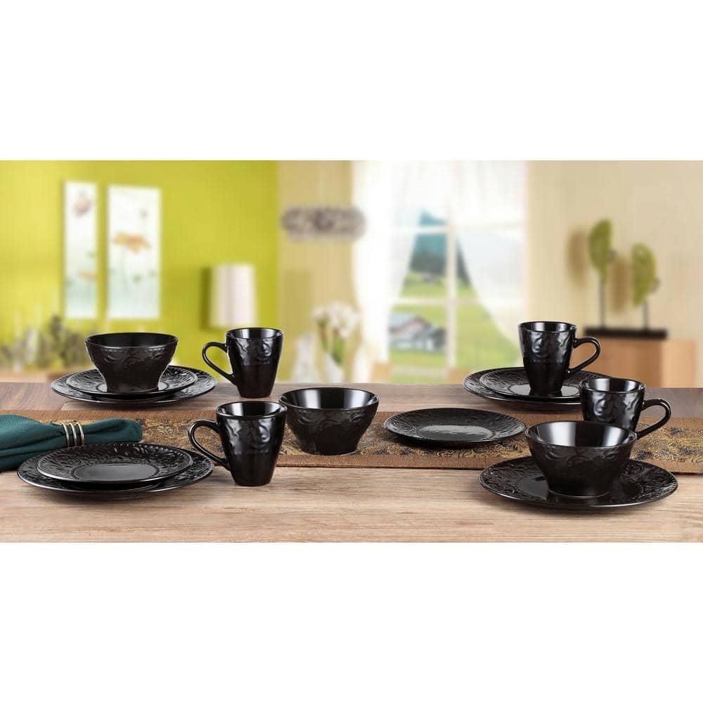 Lorren Home Trends Lorren 16 Piece Stoneware Dinnerware Set - Service for 4