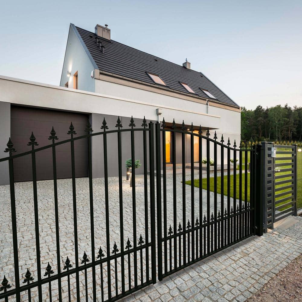ALEKO DG16MUND Steel Dual Swing Driveway Gate - MUNICH Style - 16 x 6 Feet