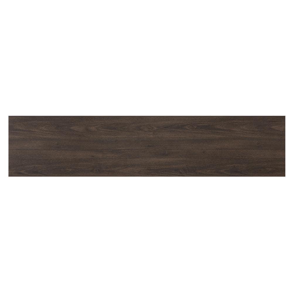Evelyn&Zoe Quincy Rectangular TV Stand for TV's up to 75", Alder Brown