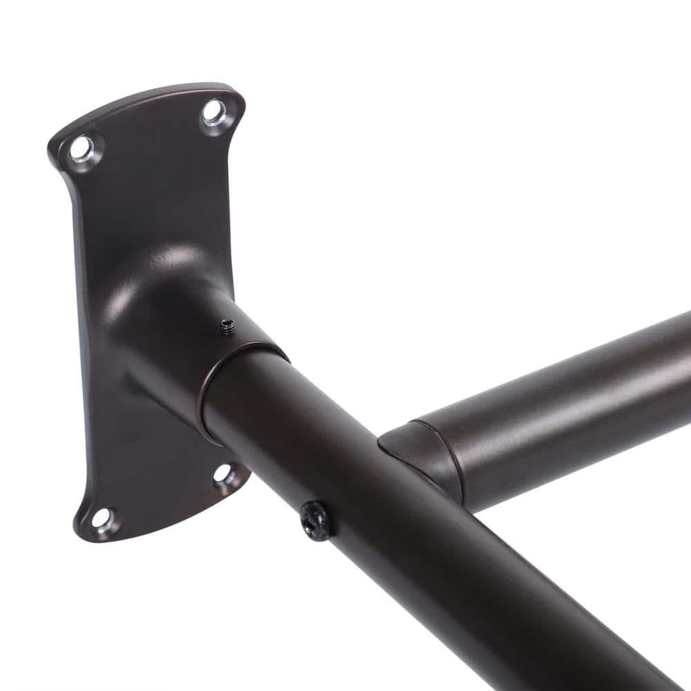 Utopia Alley Aluminum 61" D-Shape Fixed Shower Curtain Rod