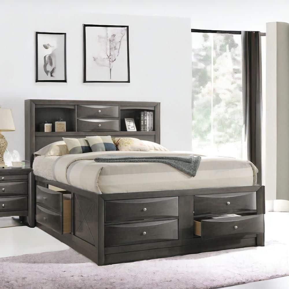 Wildon Home® Elyne Bookcase Storage Bed