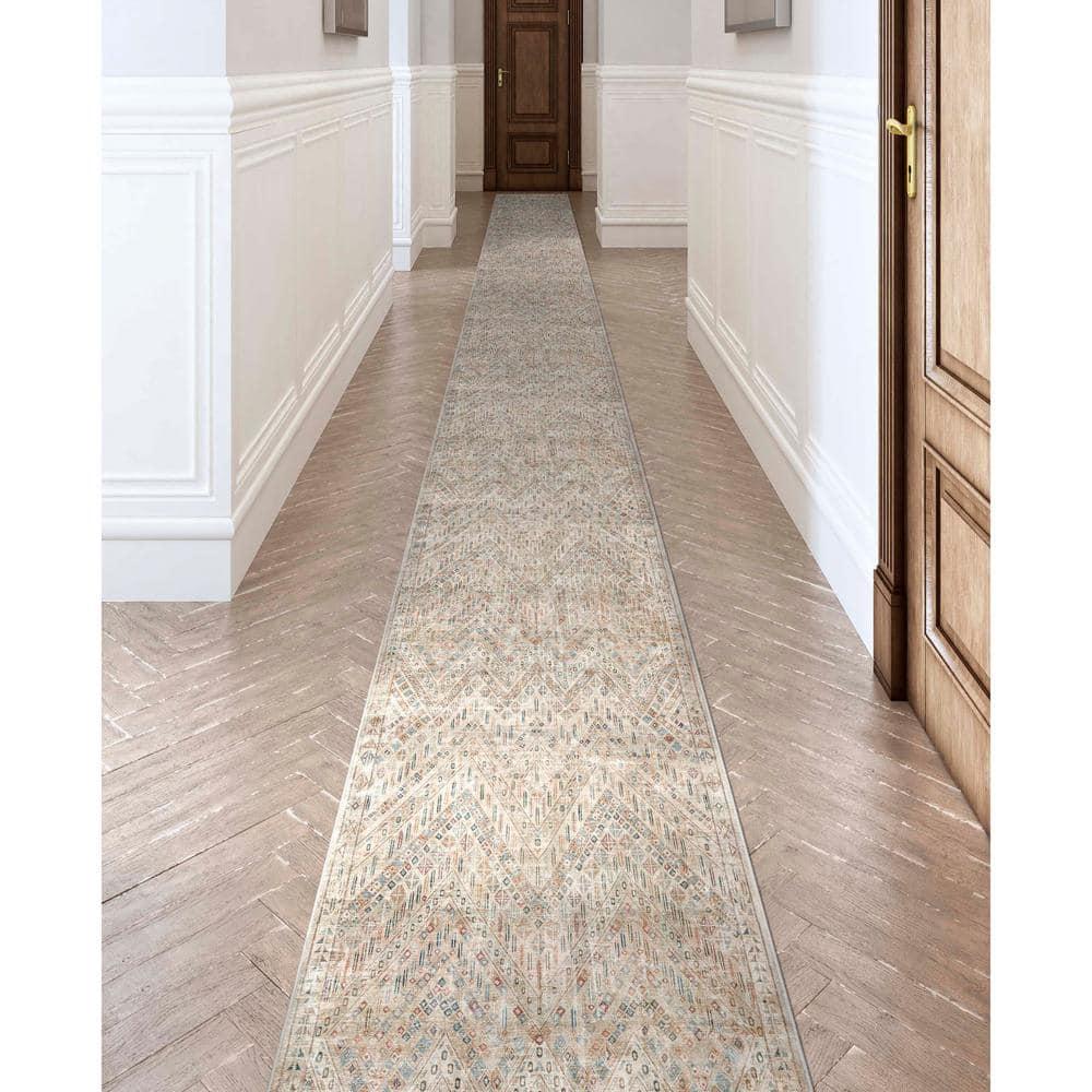 Well Woven Asha Anya Vintage Tribal Ivory 2'7" x 9'6" Runner Rug