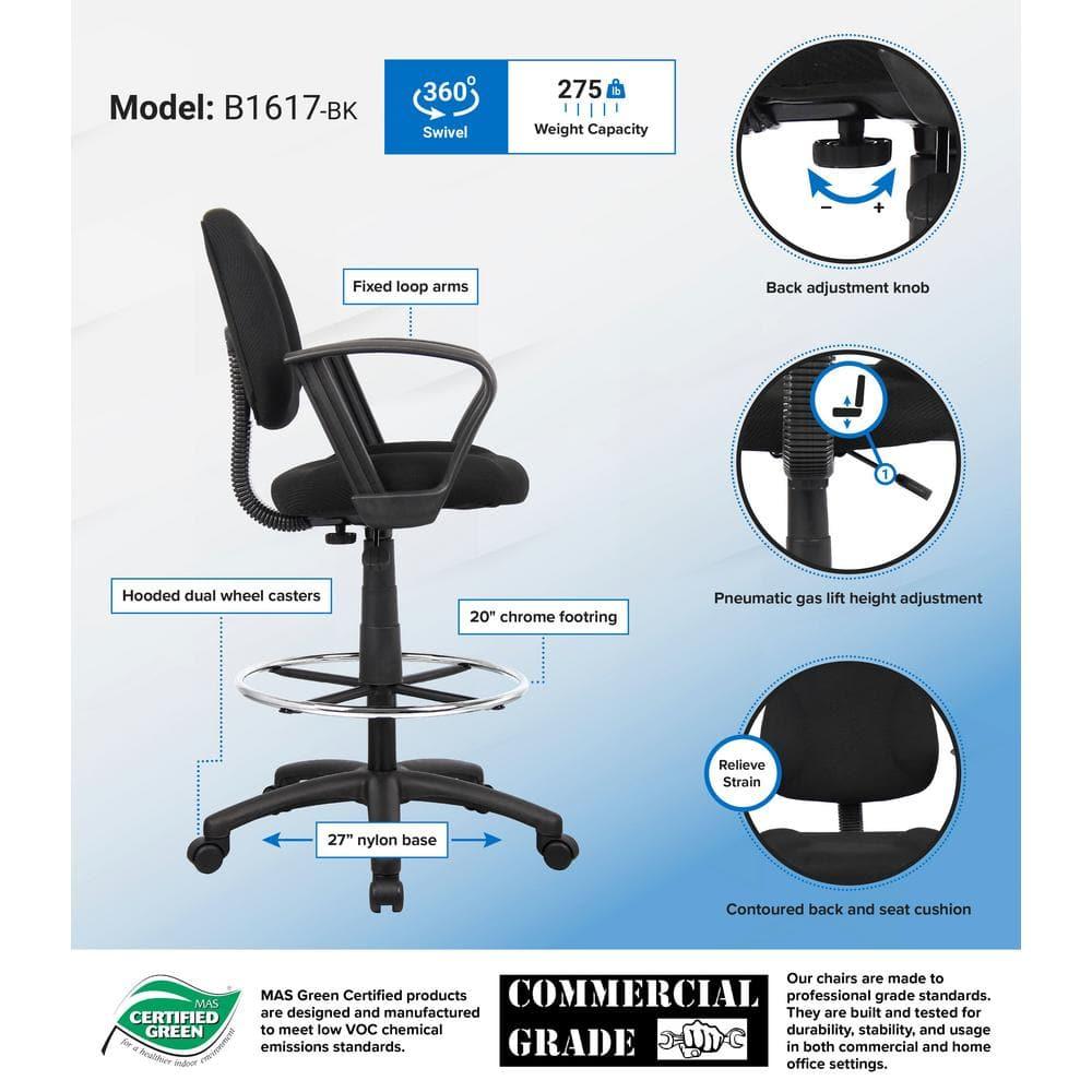 Polyester / Polyester Blend Drafting Chair