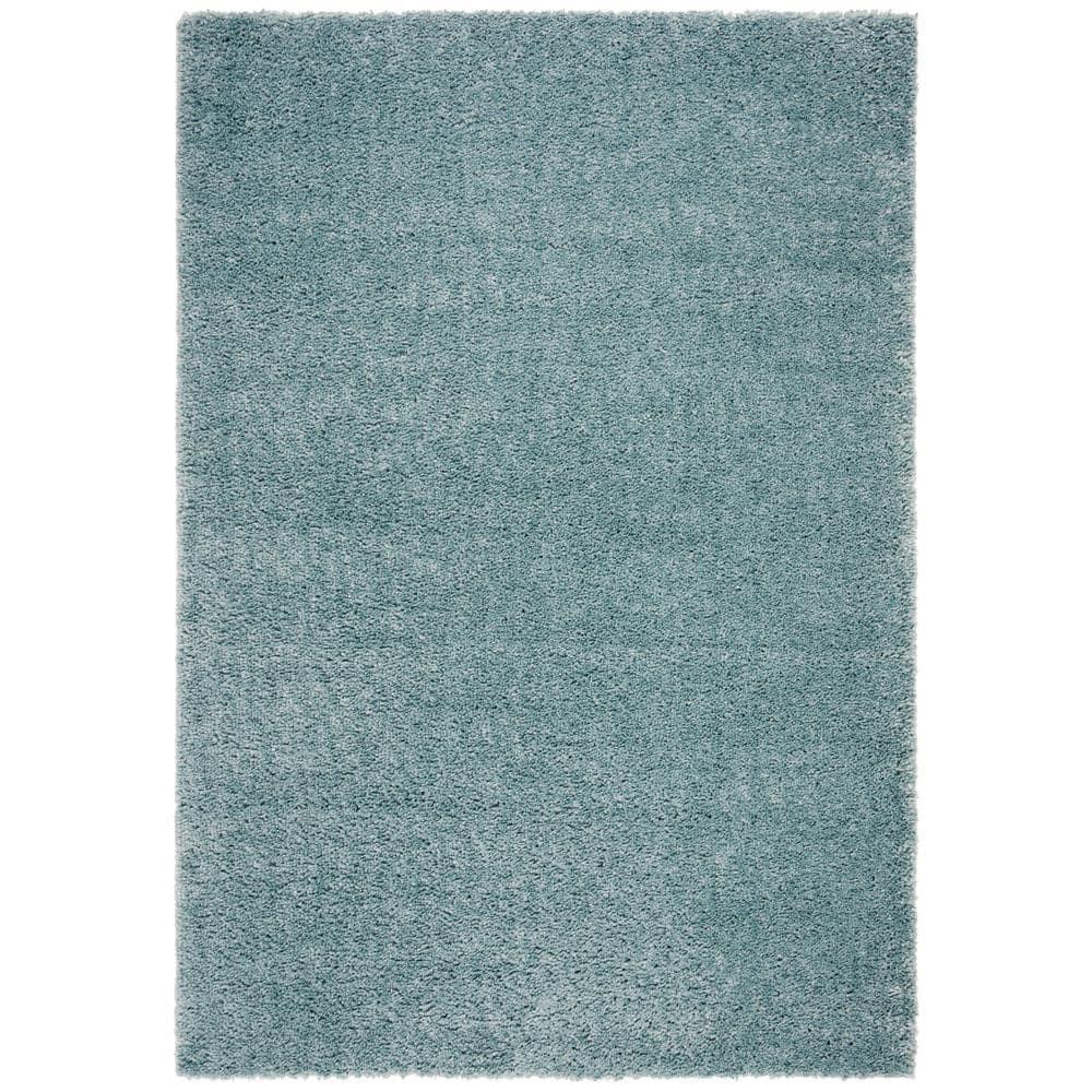 August Shag 900 AUG900 Power Loomed Indoor Area Rug - Aqua - 8'x10' - Safavieh