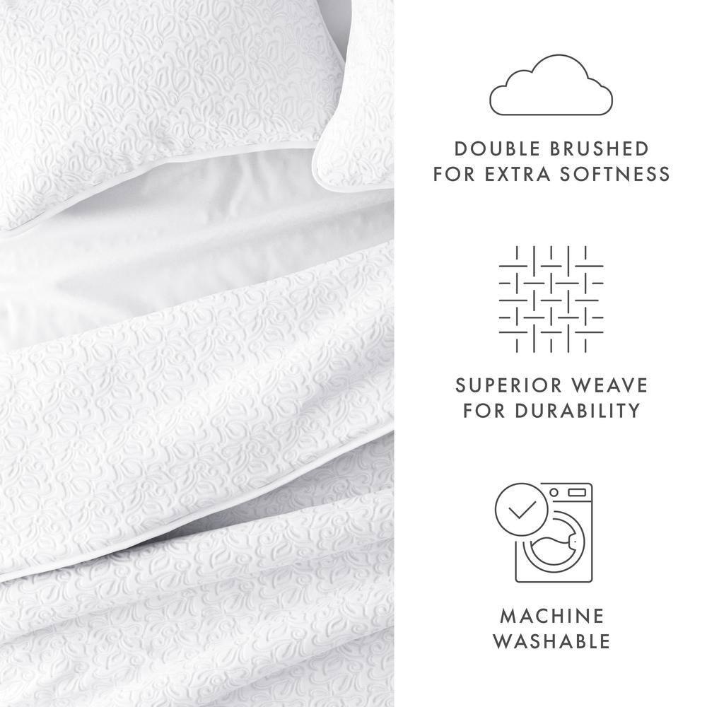 Becky Cameron Becky Cameron Elegant Floral Stitching Quilt Set