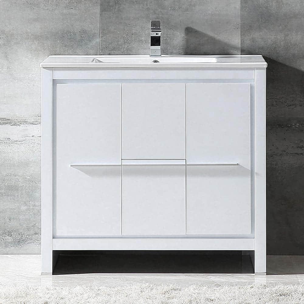 Fresca Allier 36" Free-Standing Single Sink Modern Bathroom Vanity Set