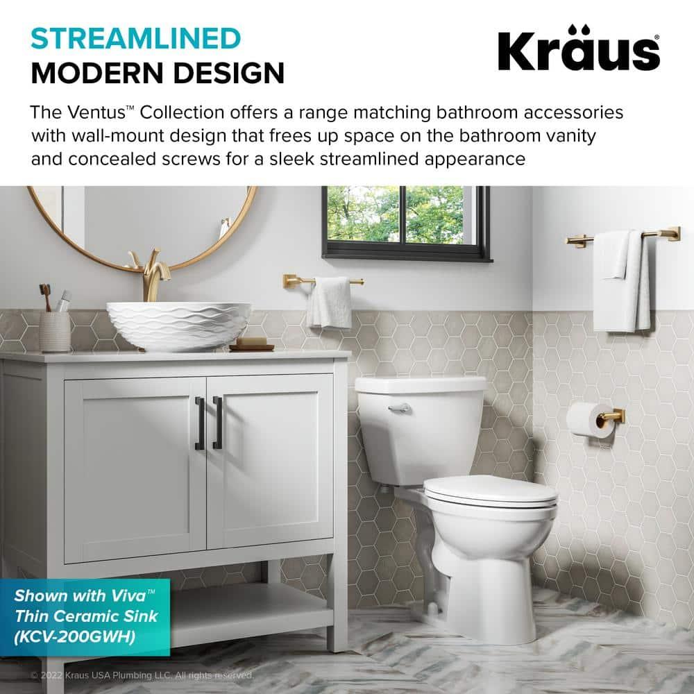 Kraus KEA-17701BG Ventus Wall Mounted Towel Hook