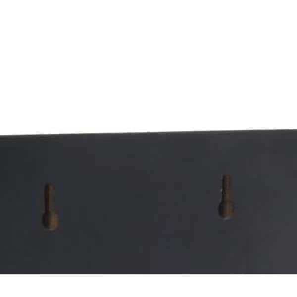 Black Wood Floating Corner Shelves Set for Wall