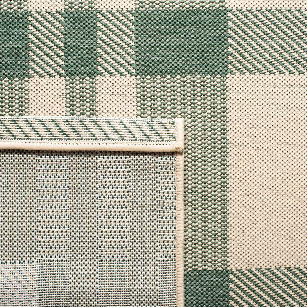 Courtyard CY6201 Power Loomed Indoor/Outdoor Runner Rug - Green/Beige - 2'3"x6'7" - Safavieh.