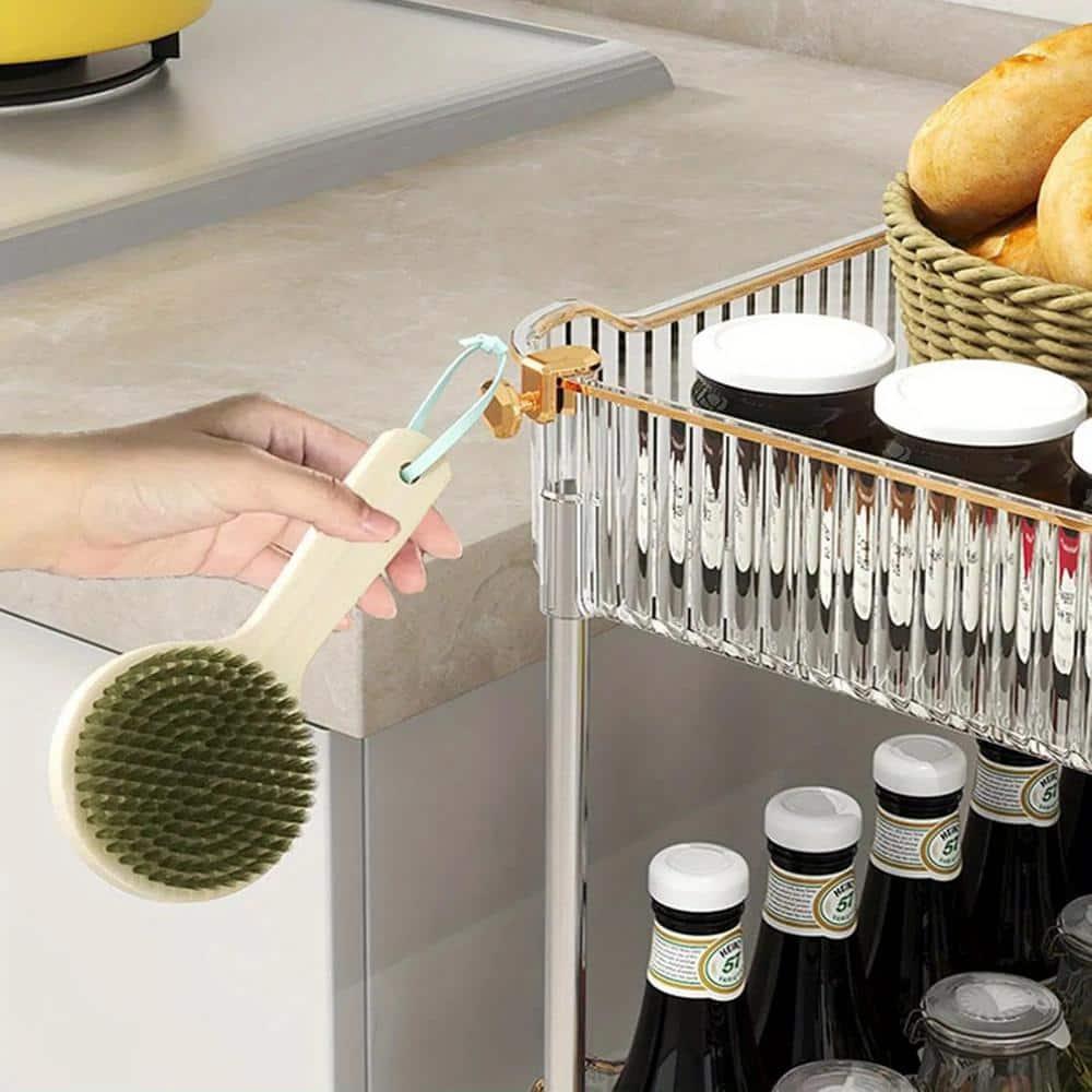 Four-Tier Metal and Plastic Kitchen Cart