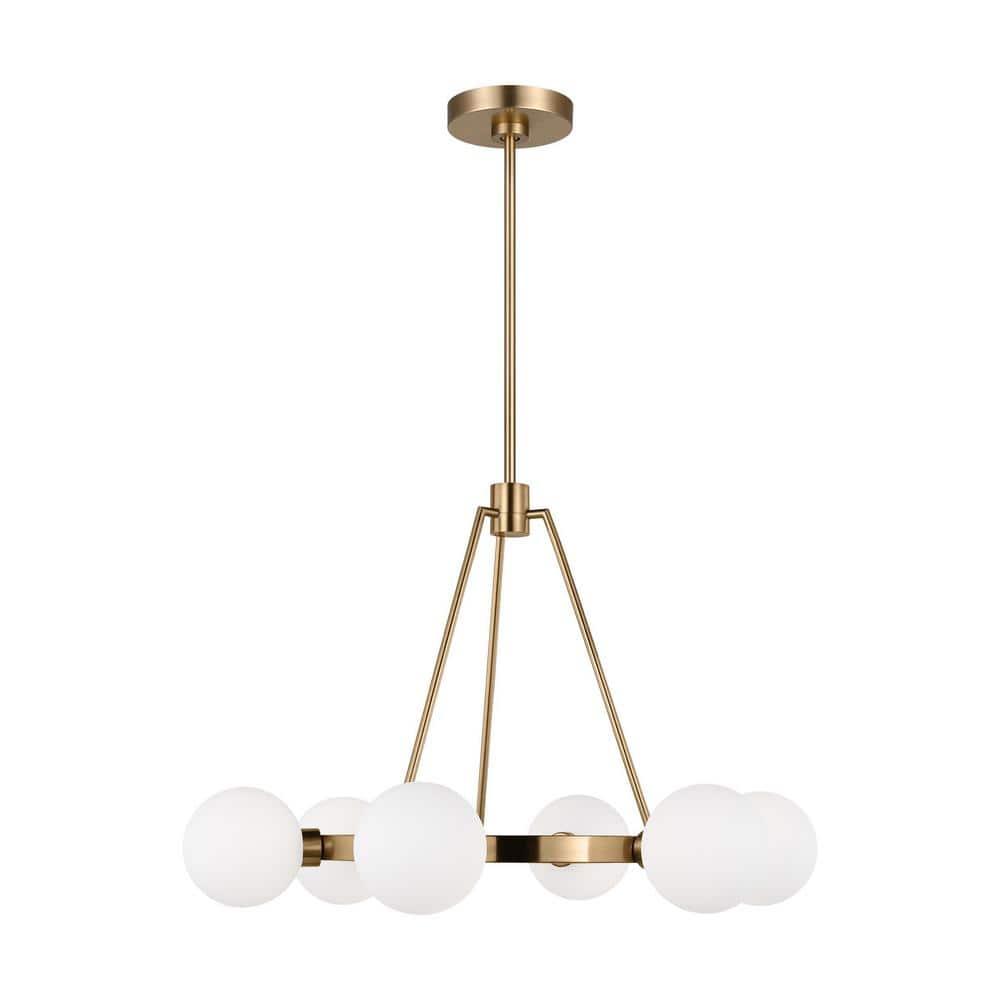 Helen 6 Light Metal Dimmable Chandelier