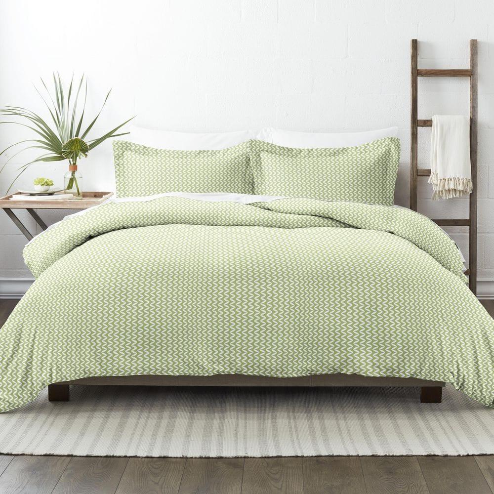 Simply Soft™ Puffed Chevron Pattern Duvet Cover Set
