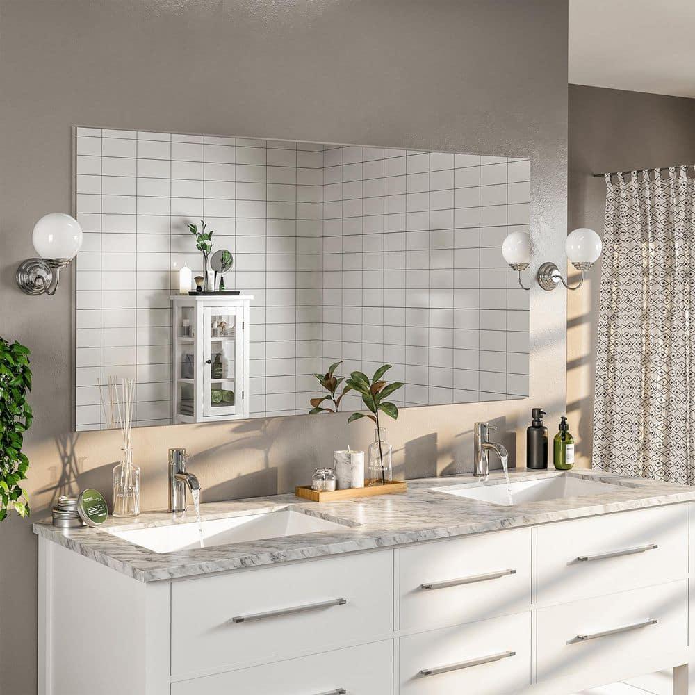 Eviva Sleek 60" Frameless Bathroom Mirror