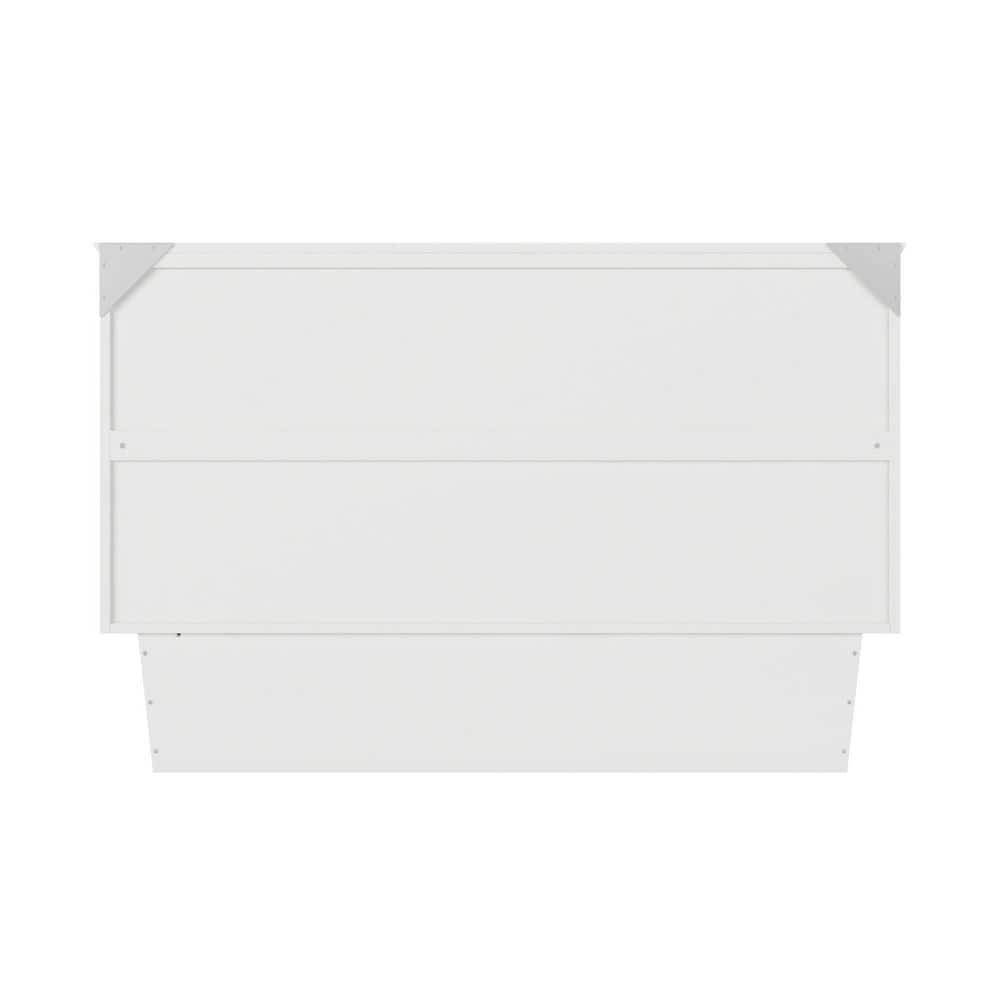 Queen Monroe Murphy Bed Chest with Memory Foam Mattress & USB Charger - AFI