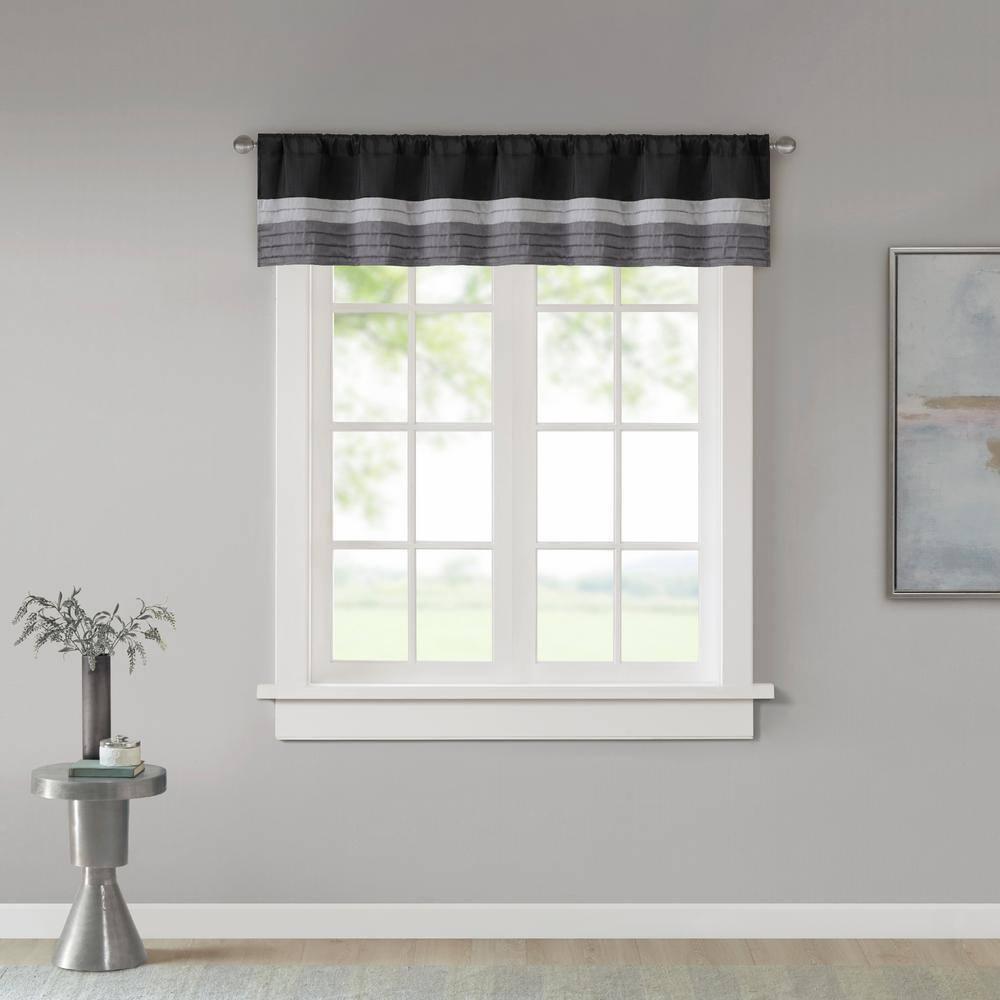 Madison Park Amherst Polyoni Pintuck Window Valance
