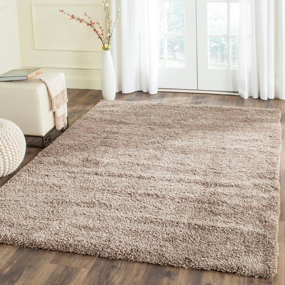 California Shag SG151 Power Loomed Indoor Accent Rug - Taupe - 3'x5' - Safavieh