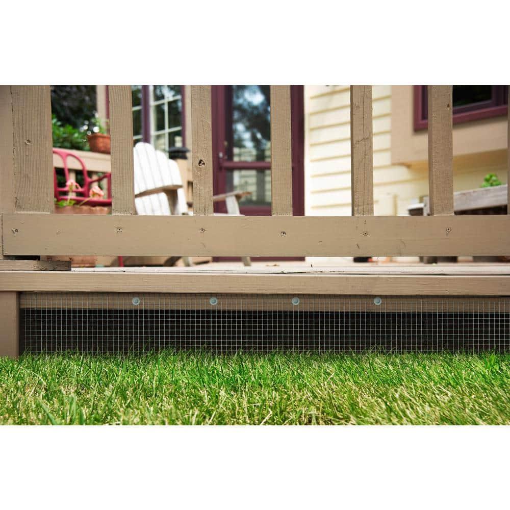 YARDGARD 23 Gauge 1/4 Inch Mesh 4 Foot x 10 Foot Galvanized Hardware Cloth