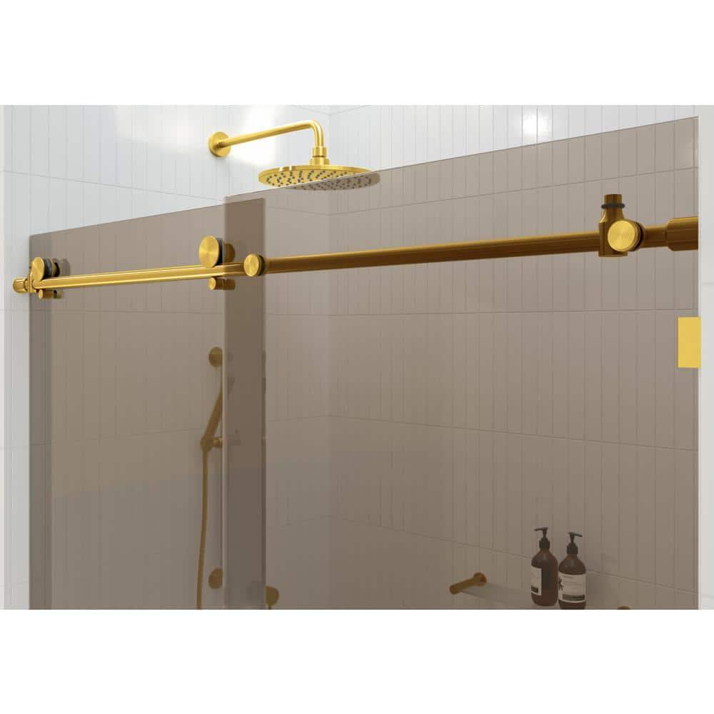Equinox 56 - 60 in. x 78 in. Fully Frameless Tinted Sliding Shower Door