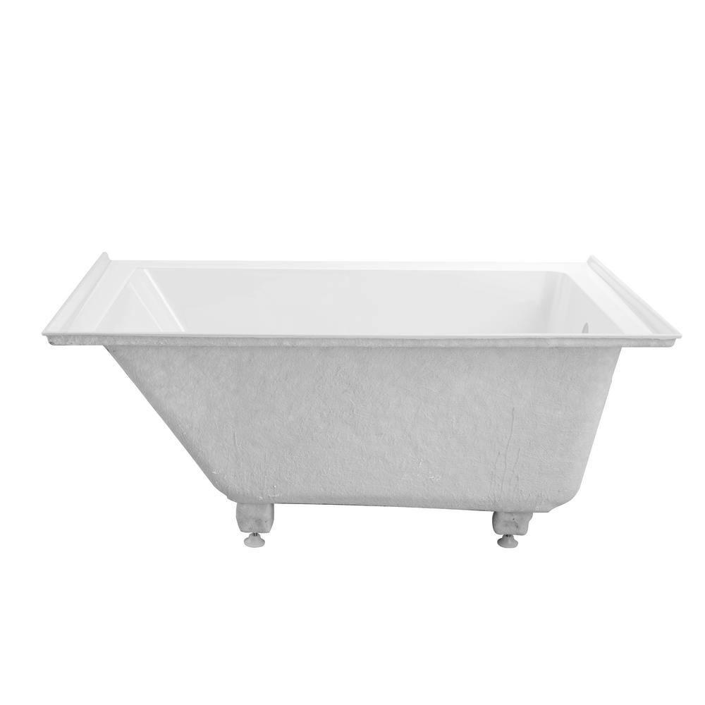 Alcove Soaking Skirt Bathtub with Overflow and Drain
