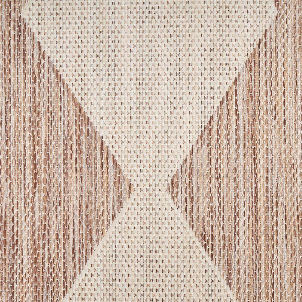 Nourison Positano 8' x 10' Beige Diamond Modern Flatweave Indoor/Outdoor Rug