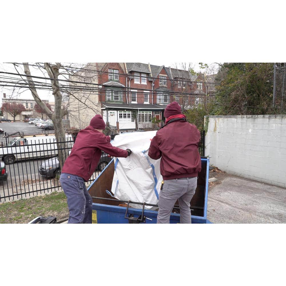 DuraSack 200-Gallon White Heavy Duty Polypropylene Construction Bag