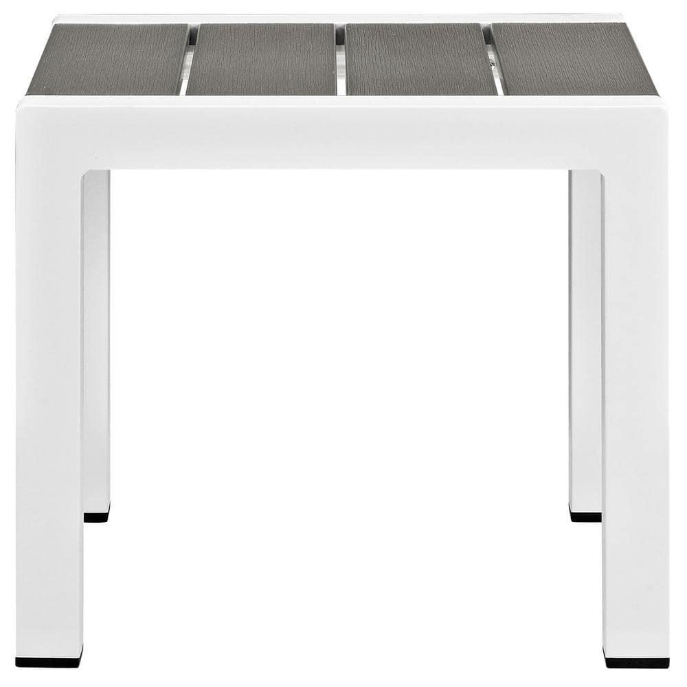 Modway Beach Outdoor Patio Aluminum Side Table
