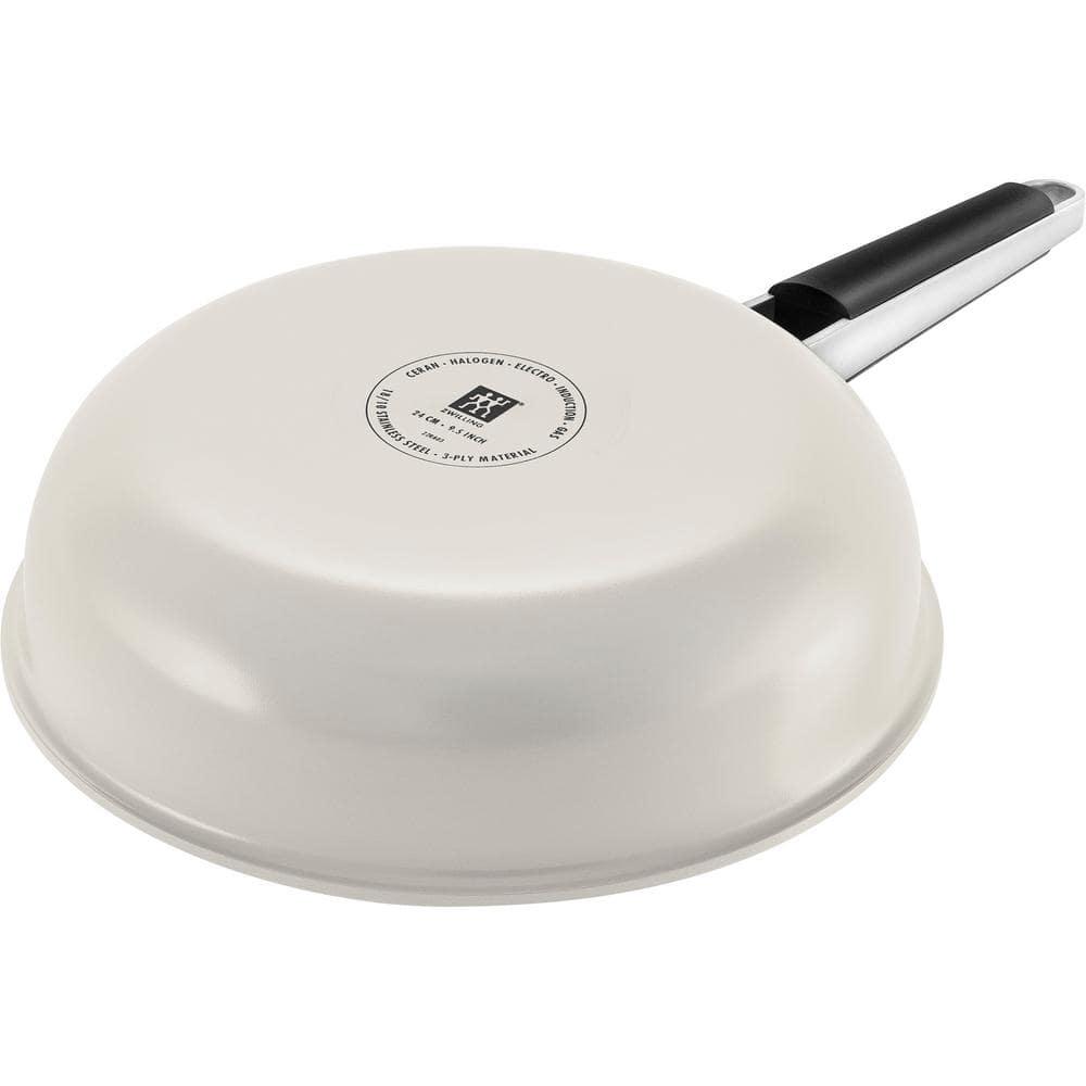 ZWILLING J.A. Henckels ZWILLING Pure 9.5-Inch Stainless Steel Ceramic Nonstick Fry Pan