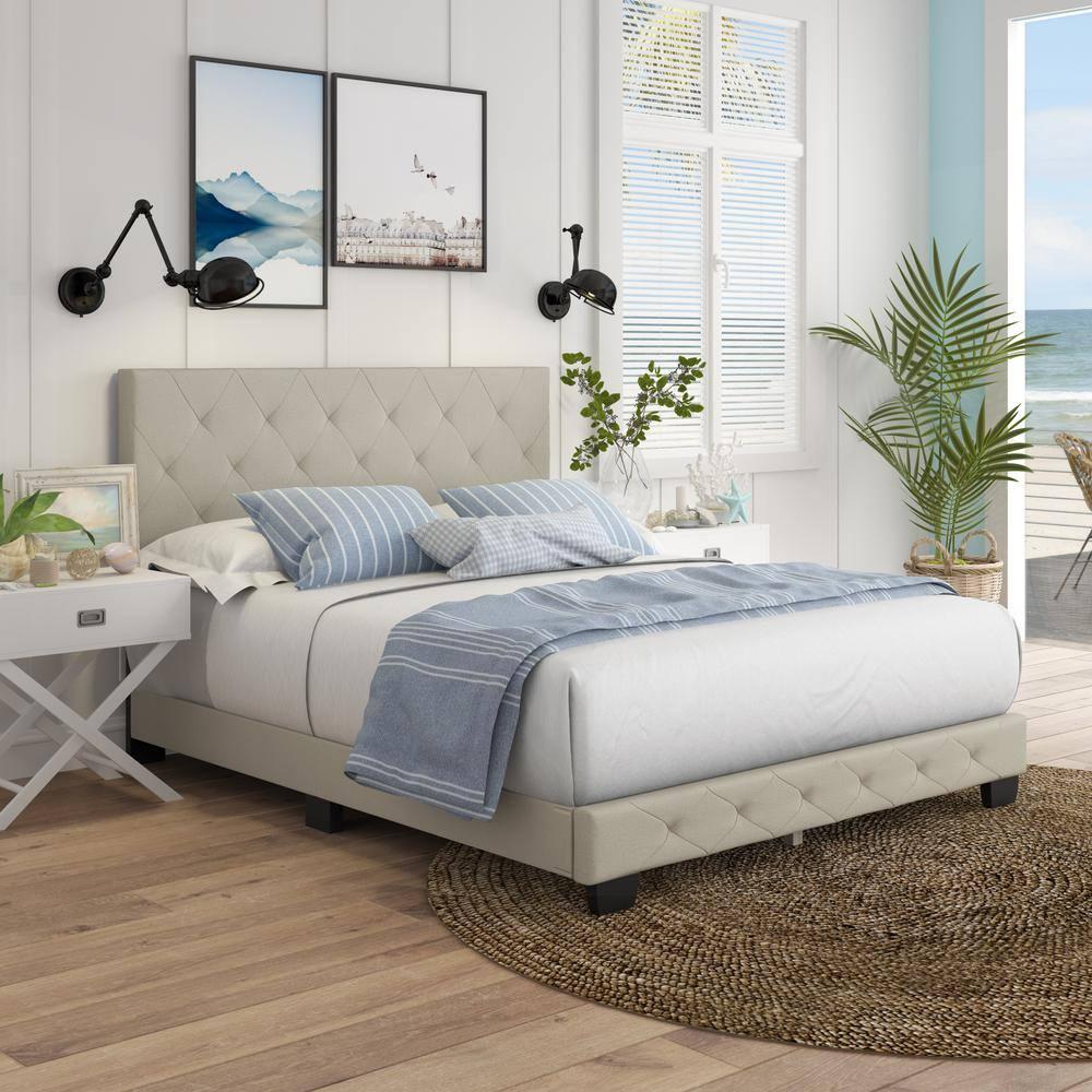 Boyd Sleep CHES962EK Clara Upholstered  Platform  Bed
