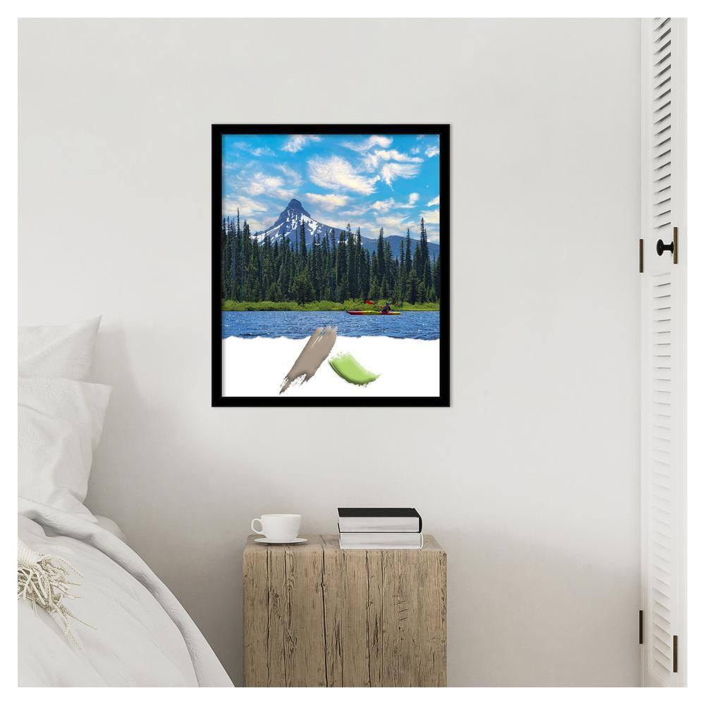Amanti Art Jet Black Picture Frame Opening Size 20x24 in.