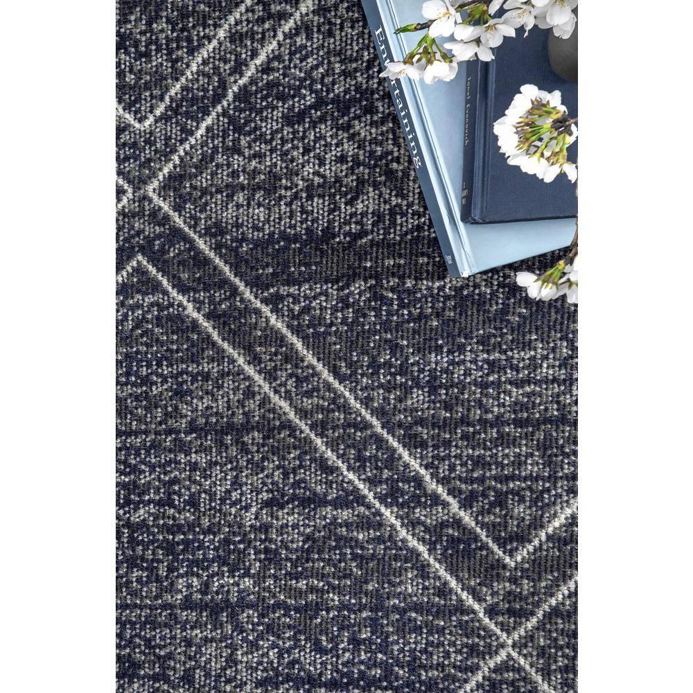 Nuloom Roberge Trellis 3x5 Indoor/Outdoor Accent Rug for Living Room Patio Deck Front Porch Entryway Kitchen, Navy/Ivory
