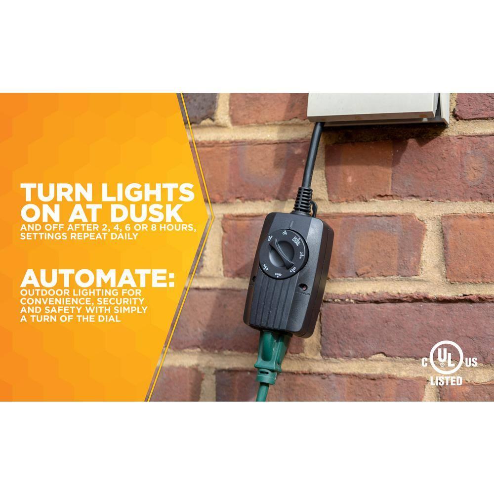 Woods 2001WD Outdoor 24 Hour Dusk until Dawn Outlet w/Photocell Light Sensor