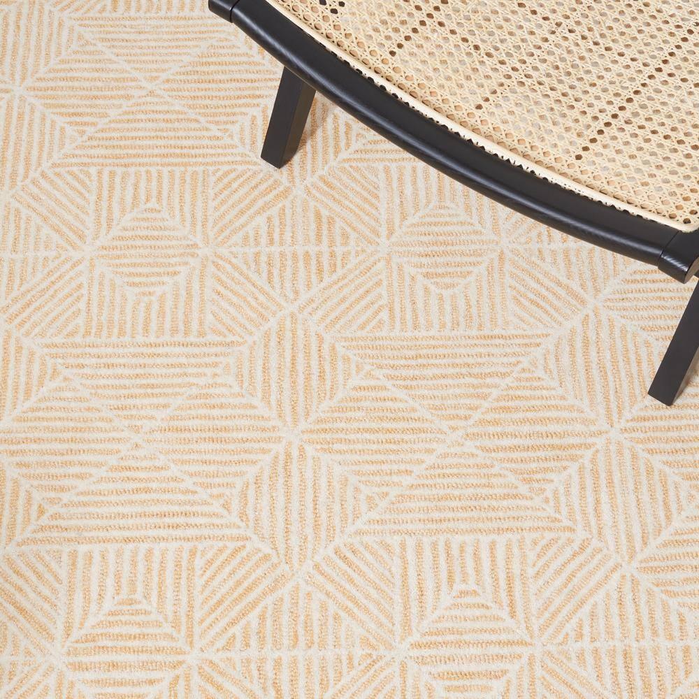 Abstract ABT763 Handmade Indoor Area Rug - Gold/Ivory - 4'x6' - Safavieh