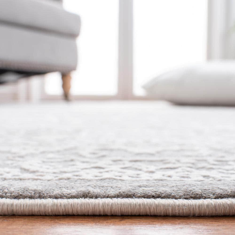 Princeton PRN712 Power Loomed Indoor Area Rug - Grey/Beige - 4'x6' - Safavieh.