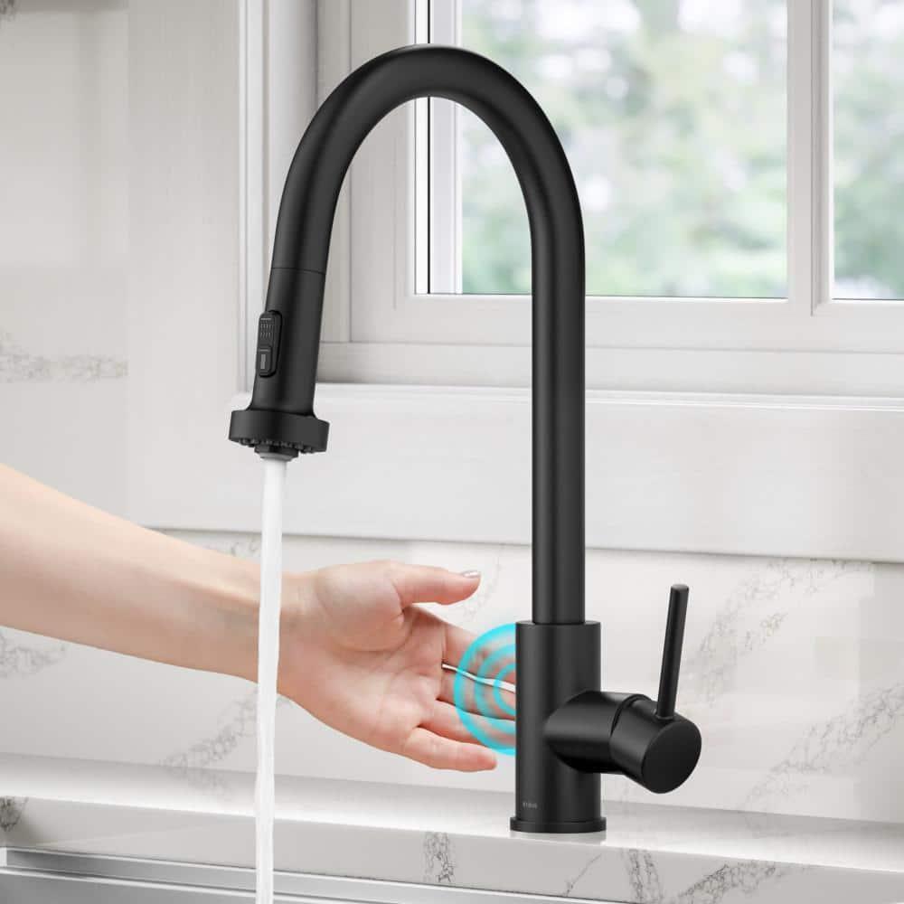 Kraus KSF-1616MB KRAUS Bolden Motion Sensor Single Handle Pull Down Touchless Kitchen Faucet