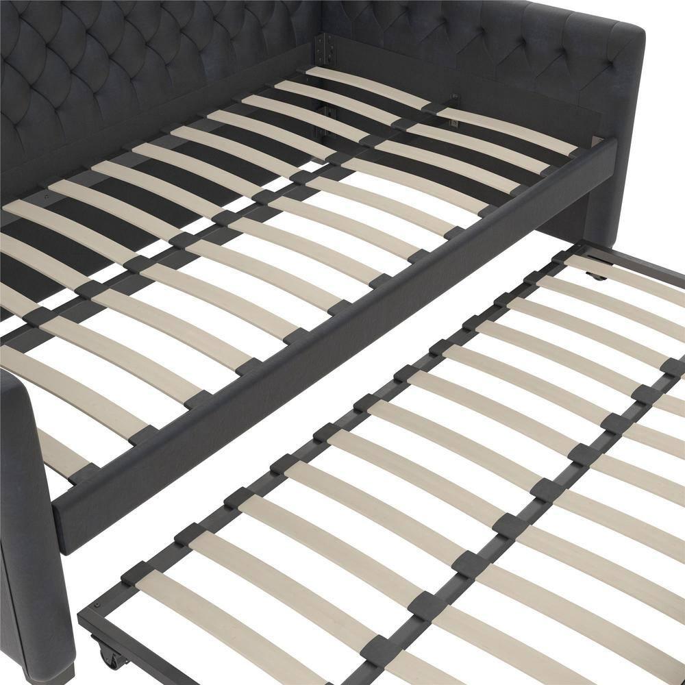 Monarch Hill Ambrosia Upholstered Daybed with Trundle