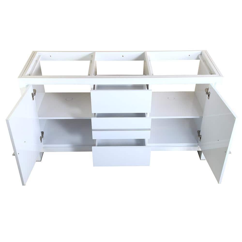 Allier 60" Freestanding Double Sink Bathroom Vanity Base Only (Top and Sink Not Included)