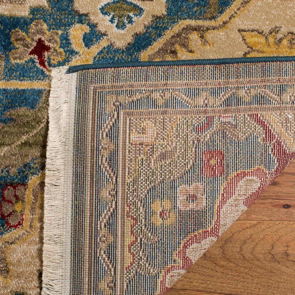 Kashan KSN304 Power Loomed Area Rug - Blue/Beige - 5'1"x7'5" - Safavieh.