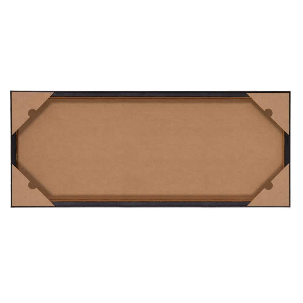 Kate & Laurel All Things Decor 18"x40" Sylvie Curved Grid Abstract on Neutral Linen Framed Canvas by The Creative Bunch Studio Brown